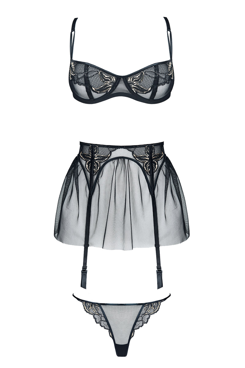 black/gold Set Catherine - XXL-4