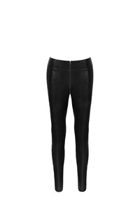 F274 Snake wet look leggings with zipper - 3XL-7