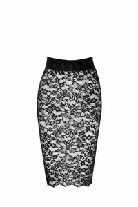 F302 Ambivalence lace up midi skirt - 3XL-5