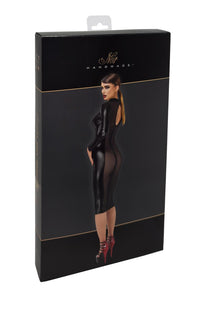 F371 Luxuria Crystal Sheer Midi Dress - 3XL-7