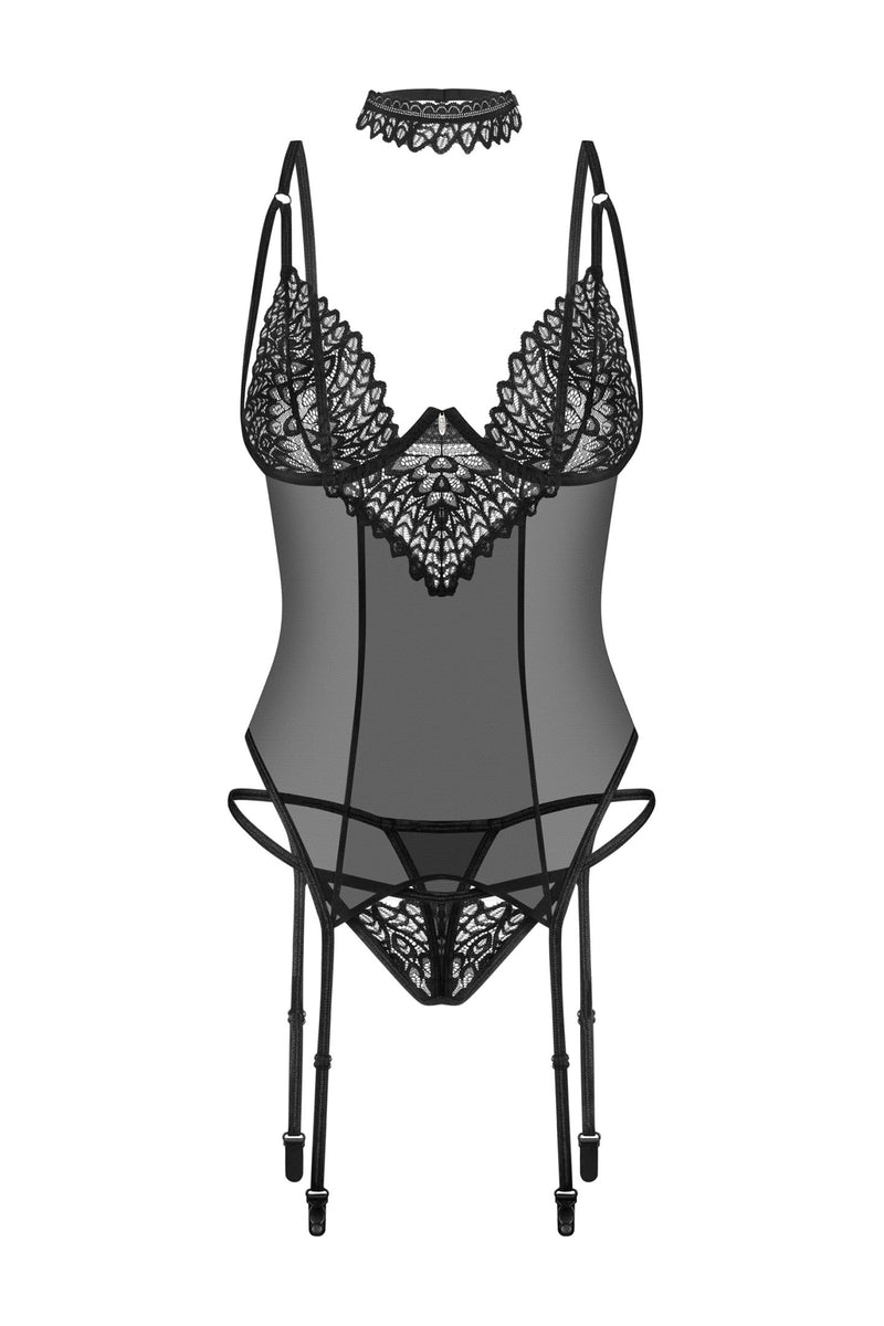 Corset Donarella black - XL/2XL-0