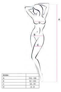 black ouvert Bodystocking BS103 - S/L-4